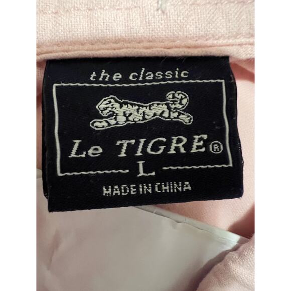 The Classic Le Tigre Pink Button Up Women’s Size L - READ - Picture 3 of 11